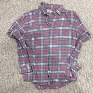 Faherty Red and Blue Plaid Shirt